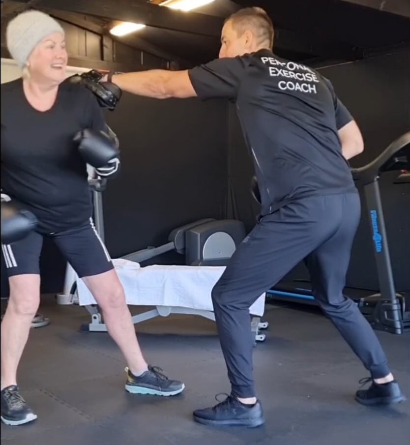 Group workout session